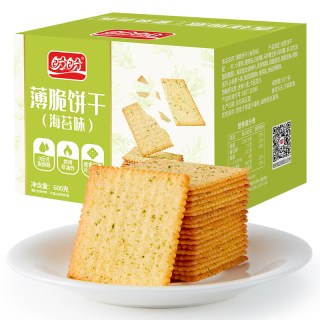 今日必买：盼盼 酥脆薄脆饼干海苔味 600g