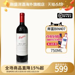 奔富 BIN407 赤霞珠 干红葡萄酒 750ml