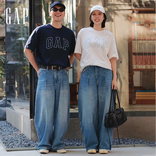 Gap/盖璞 纯棉Logo字母宽松短袖T恤