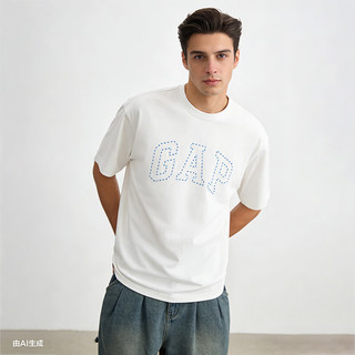 Gap/盖璞 纯棉Logo字母宽松短袖T恤