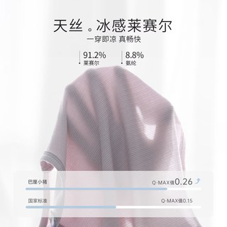 巴厘小猪 天丝莱赛尔 女童夏装套装 风信紫 73cm