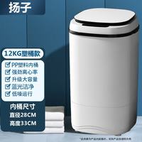 扬子 脱水机甩干机家用大容量不锈钢甩干桶塑料脱水桶单脱水甩干 扬子 T12脱水机 单