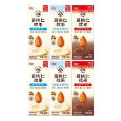 格力高 扁桃仁效果饮料坚果奶巴旦木奶蛋白饮料营养坚果饮250ml*6盒 无糖*2 原味*2 可可*2