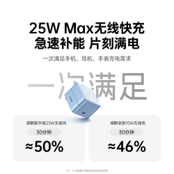 绿联 25W三合一无线充电器