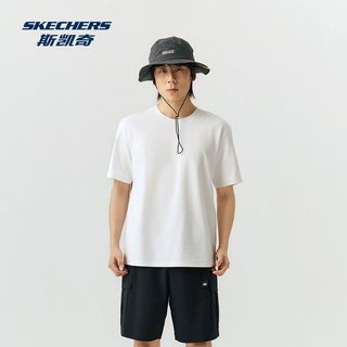 斯凯奇 针织透气吸湿速干 男款T恤 XXL