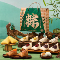 华美 粽子礼盒 12粽2鸭蛋 1320g