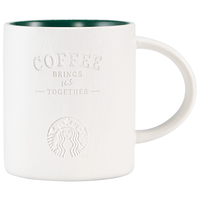 STARBUCKS/星巴克 复古白绿系列磨砂质感马克杯 530ml