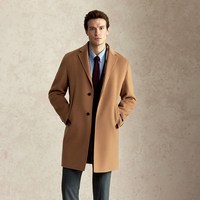 SCOFIELD 男装2025年秋冬新品中长款西装领通勤毛呢大衣男