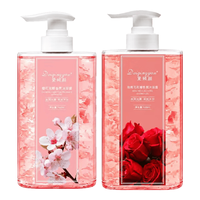 黛倾颜 玫瑰+樱花香氛花瓣沐浴露 500ml×1瓶