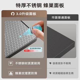 耐奔 不锈钢多层置物架 厨房锅具收纳架