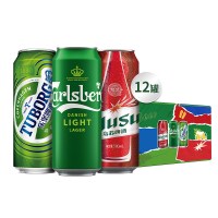 嘉士伯 啤酒拉格啤酒组合 500ml*12罐
