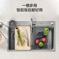 箭牌 飞雨系列大口径单槽厨房洗菜盆台上盆