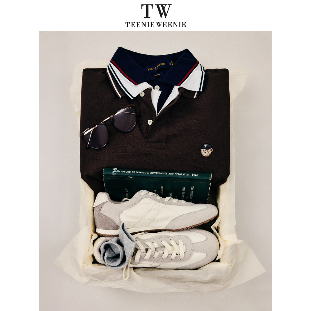 TeenieWeenieMen 小熊男夏休闲短袖翻领刺绣POLO衫