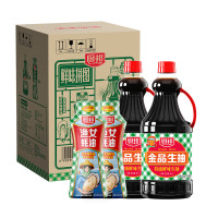 厨邦 金品生抽1.48kg*2+渔女蚝油605g*2