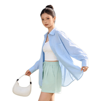 XYLIANREN/相伊恋人 防晒衣女 UPF50+凉感冰丝氧气蓝 M