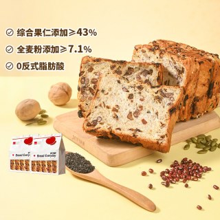 泓一 坚果厚切全麦吐司面包