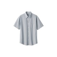 無印良品 MUJI 无印良品 青年男士短袖衬衫 AC20KC5S