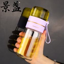 景盏 玻璃高硼硅双层耐高温礼品杯