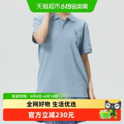 MLB 复古老花系列休闲上衣男女同款运动短袖时尚POLO衫
