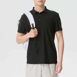 斯凯奇 男士针织短袖POLO衫时尚舒适短袖