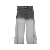 Levi's李维斯 女士美式宽松直筒磨毛绑带牛仔裤