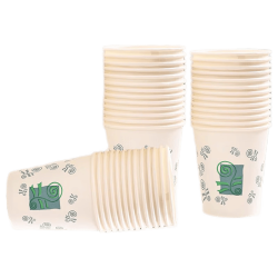 洁日邦 一次性杯子235ml*100只环保加厚防烫水杯家用办公商务野餐纸杯