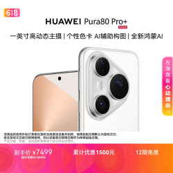 华为 Pura 80 Pro+ 手机 16GB+1TB 釉白
