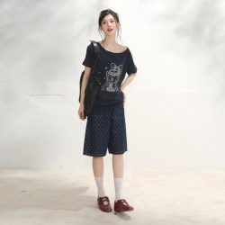 ELEVEN SLEEP 牛仔短裤女士
