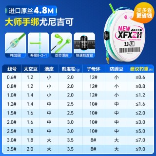 小凤仙 尼龙主线成品套装 钓鱼线组