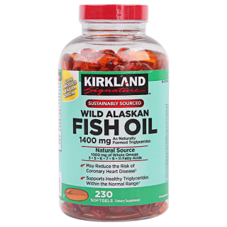 Kirkland Signature 科克兰 深海三文鱼油软胶囊 1400mg*230粒
