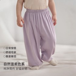 巴厘小猪 幽兰紫 73cm 竹纤维女宝宝防蚊长裤
