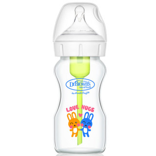布朗博士 宽口径玻璃奶瓶270ml 双兔
