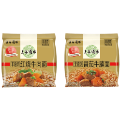 五谷道场 五谷道場 非油炸方便面红烧牛肉 103g*4袋+番茄牛腩112g*4袋