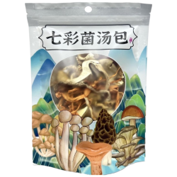 京鲜生 辽宁山珍干货七彩菌汤包净重50g/袋*5袋多种菌菇真材实料源头直发