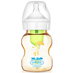 布朗博士 PPSU奶瓶 0-3月初生婴儿宽口奶瓶150ml 小兔