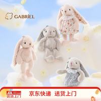 伽百利 毛绒玩偶可爱垂耳兔陪伴儿童玩具女生 W1813D小甜心 裸色 穿裙玩偶+礼盒 30cm