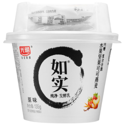 光明 如实酸奶水果坚果可可燕麦 135g*12杯 健康发酵乳 0蔗糖