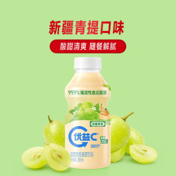 蒙牛 优益C 新疆青提味 330mL*10瓶