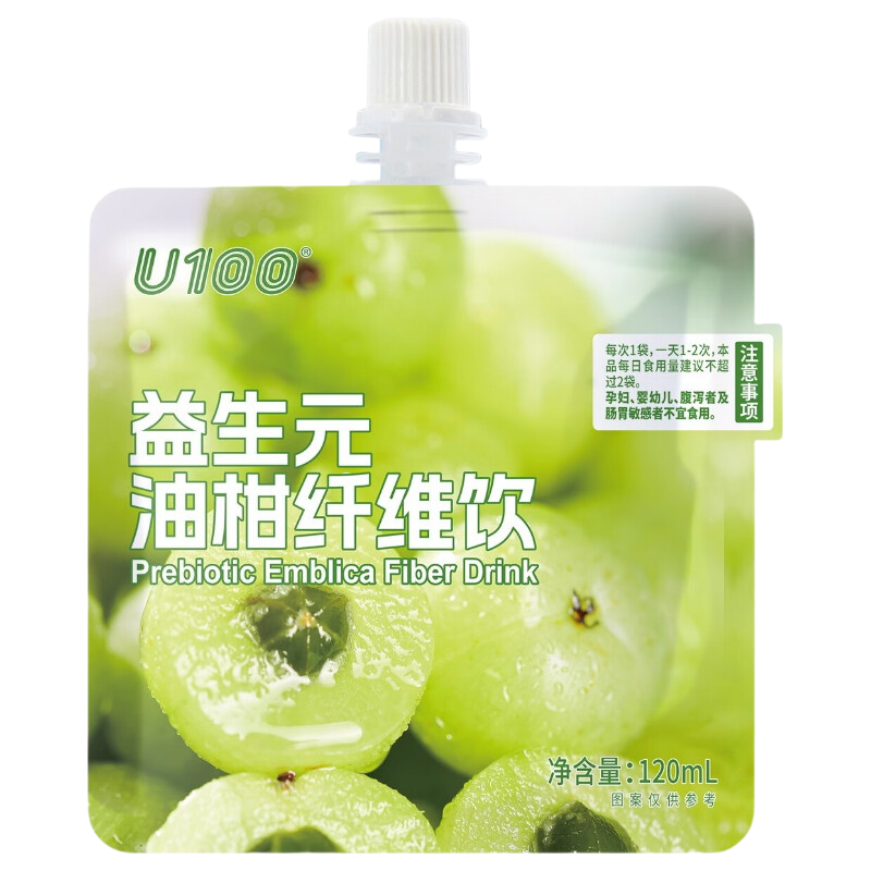 U100 油柑纤维饮 120ml*1袋 果汁饮料