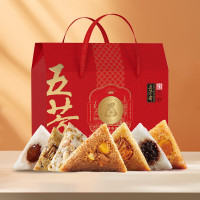 移动端、京东百亿补贴、今日必买：五芳斋 五芳纵情 粽子礼盒 1800g 7味14粽