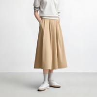 斯凯奇 26年夏季半身裙女通勤休闲A字裙大摆伞裙女
