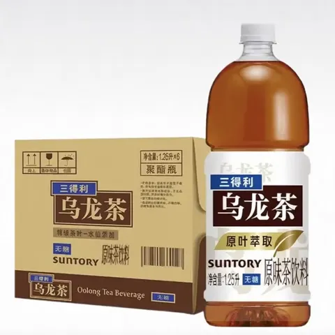 三得利 无糖 乌龙茶饮料1.25L*6