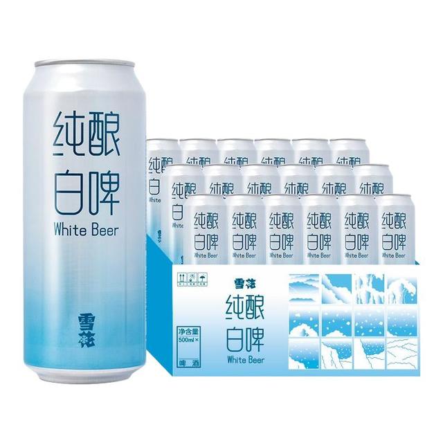 雪花 纯酿白啤11度500ml*18听