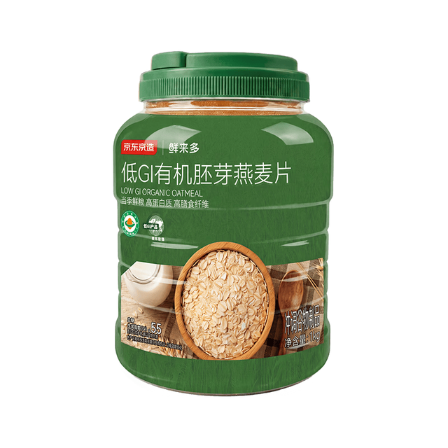 京东京造 低GI有机胚芽燕麦片 1kg