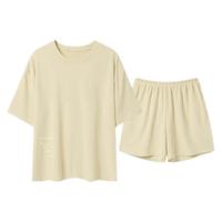 桃曼曼 纯棉短袖短裤 女士家居服套装