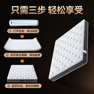ESC 记忆棉乳胶独立弹簧床垫 20cm厚 中硬I款 2.0米*2.0米