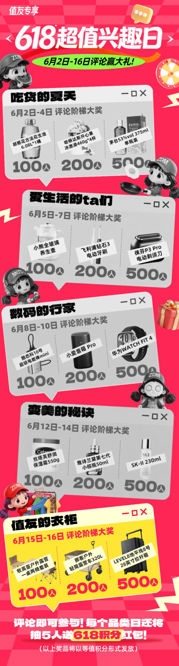 618超值兴趣日！赢阶梯大奖，抽现金红包