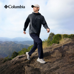 Columbia 蒋奇明同款哥伦比亚26春夏新品男拒水UPF &100防晒风感皮肤衣XE1978 010 黑色