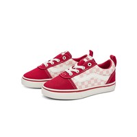VANS 童鞋官方 Ward Slip-On红色棋盘格小童板鞋新年红