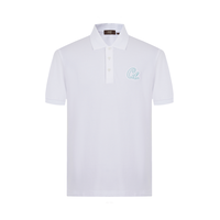 Cavalli Class 经典字母Logo纯色休闲男式POLO衫
